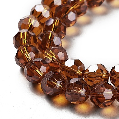 Electroplate Transparent Glass Beads Strands EGLA-A035-T10mm-A04-1