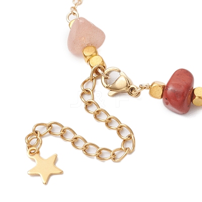 Natural Mixed Gemstone Beaded Bracelets BJEW-JB11310-03-1