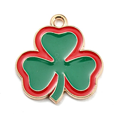 Saint Patrick's Day Alloy Enamel Pendants LS-ENAM-G222-01E-01-1