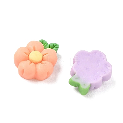Opaque Resin Cabochons RESI-F072-04-1