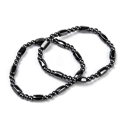 Magnetic Hematite Bracelets X-BJEW-Q005-1