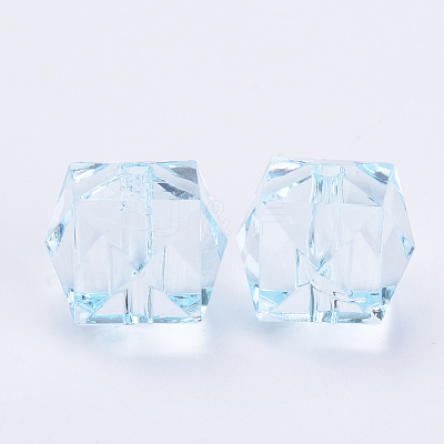 Transparent Acrylic Beads X-TACR-Q259-8mm-V38-1