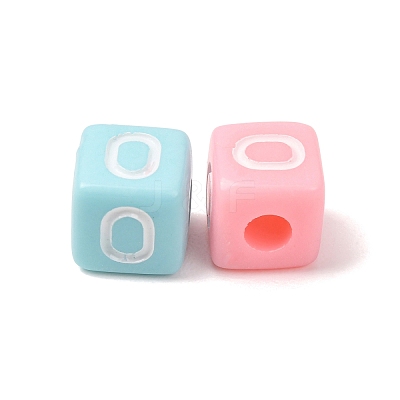 Opaque Acrylic European Beads AC-CBA7A73-01O-1