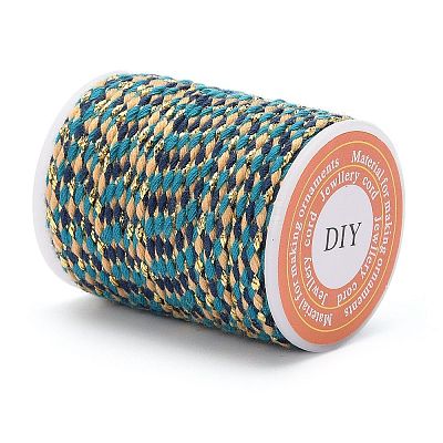4-Ply Polycotton Cord with Metallic Thread X1-OCOR-Z003-D40-1