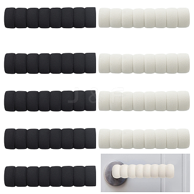 12Pcs 2 Colors Sponge Door Handle Cover AJEW-WR0002-87-1