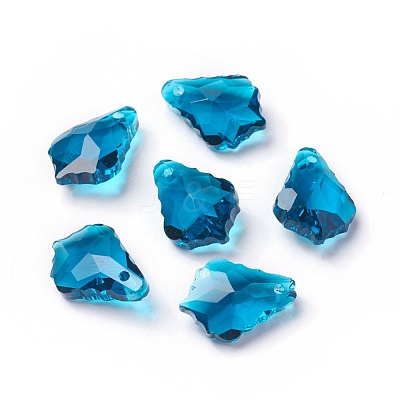 Faceted Glass Pendants GLAA-F068-C21-01-1