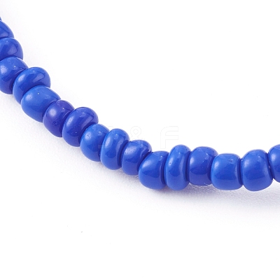 Glass Seed Beaded Stretch Bracelets BJEW-JB05969-02-1