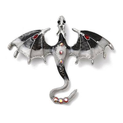 Alloy Enamel with Rhinestone Big Pendants LS-FIND-Z098-01P-02-1