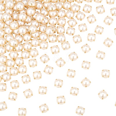 Sew on Acrylic Imitation Pearl SACR-GF0001-03A-1
