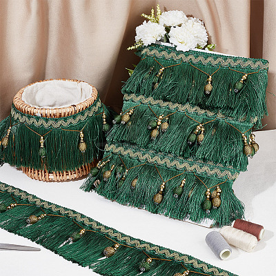 6M Polyester Tassel Lace Trim OCOR-OC0001-51A-1