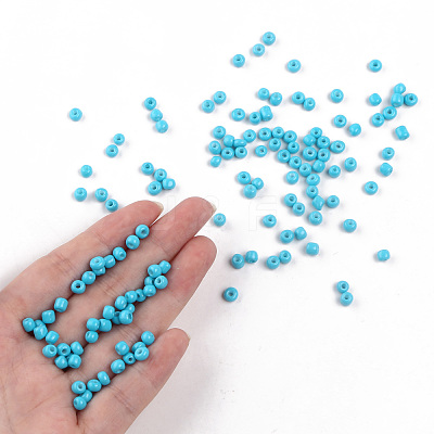 Baking Paint Glass Seed Beads SEED-US0003-4mm-K10-1