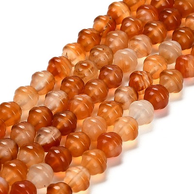 Natural Carnelian(Dyed & Heated) Beads Strands G-G203-02B-1
