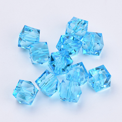 Transparent Acrylic Beads TACR-Q259-10mm-V40-1