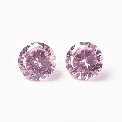 Cubic Zirconia Pointed Back Cabochons ZIRC-WH0001-B12-1