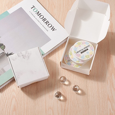 Marble Pattern Foldable Creative Kraft Paper Box CON-CJ0001-05-1