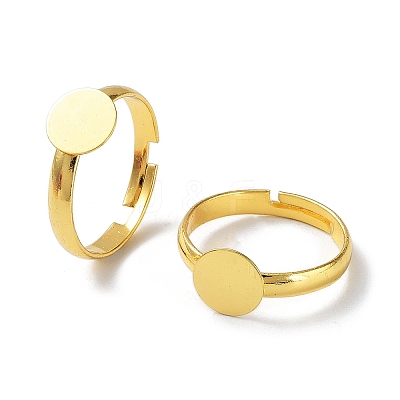 Brass Adjustable Ring Components KK-XCP0001-74-1