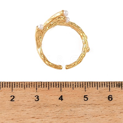 Ocean 304 Stainless Steel Cuff Open Rings SA-CBA183D-07G-1