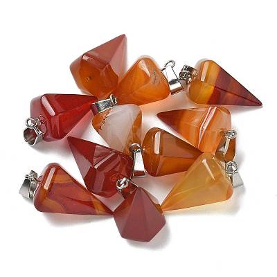 Natural & Synthetic Mixed Gemstone Pendants G-B127-13P-1