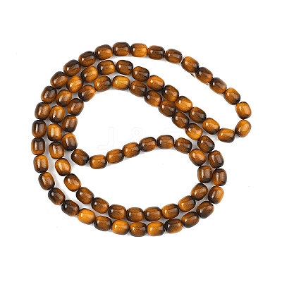 Dyed Imitation Tiger Eye Glass Beads Strands GLAA-H040-02E-1