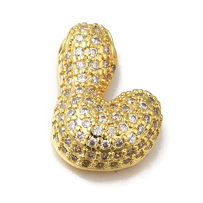 Brass with Cubic Zirconia Pendants KK-Q818-02L-G-1