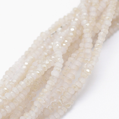 Electroplate Glass Beads Strands EGLA-J144-HR-C05-1