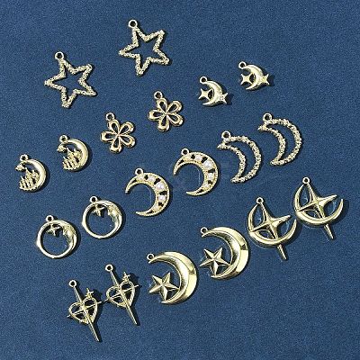20Pcs 10 Styles Alloy Pendants FIND-FS0003-07-1