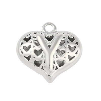 Hollow Brass Pendants for Valentine's Day KK-M289-03Y-P-1