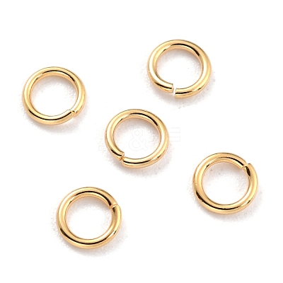 Rack Plating Brass Open Jump Rings KK-O139-18T-G-1