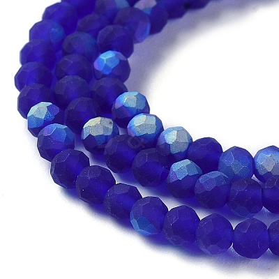 Imitation Jade Glass Beads Strands EGLA-A034-T3mm-MB06-1