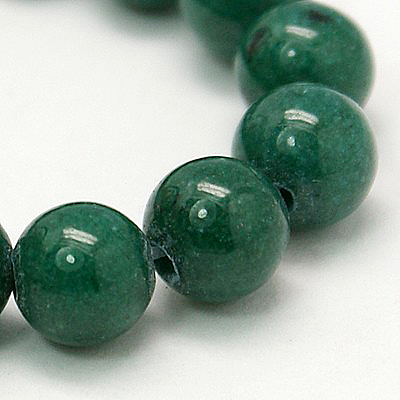 Natural Mashan Jade Round Beads Strands G-D263-6mm-XS26-1