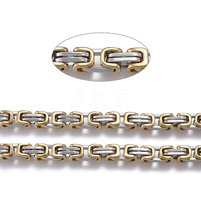 304 Stainless Steel Byzantine Chains CHS-K010-03A-PG-1