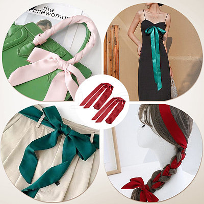 Long Polyester Silk Scarf for Women Girls AJEW-WH20042-77D-1