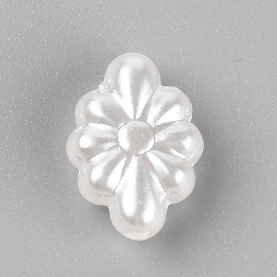 Opaque Acrylic Beads LS-OACR-WH0026-01A-1