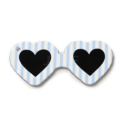 Cute Opaque Printed Acrylic Pendants LS-MACR-L002-A06-1