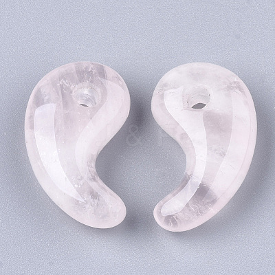 Natural Rose Quartz Pendants G-S294-07D-1
