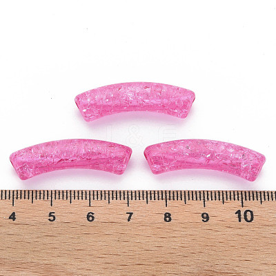 Transparent Crackle Acrylic Beads CACR-S009-001A-N82-1