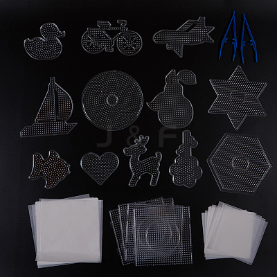 ABC Plastic Pegboards used for 5x5mm DIY Fuse Beads DIY-X0293-99-1