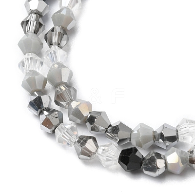 Electroplate Glass Beads Strands EGLA-D018-02C-1