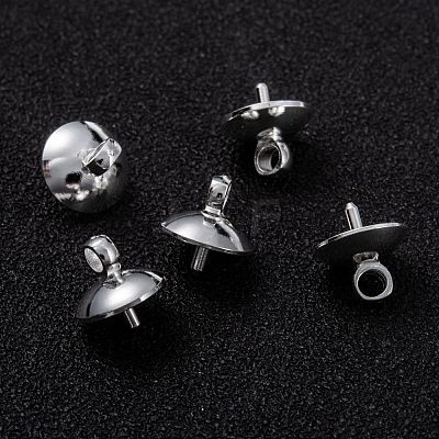 Brass Cup Pearl Peg Bails Pin Pendants KK-H759-29D-S-1