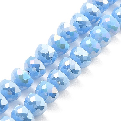 AB Color Plate Glass Beads Strands EGLA-P051-02A-B08-1
