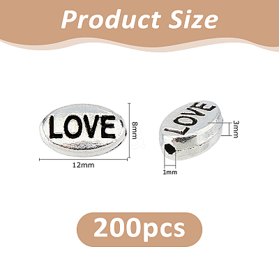 200Pcs Tibetan Style Alloy Spacer Beads FIND-FH0017-51B-1