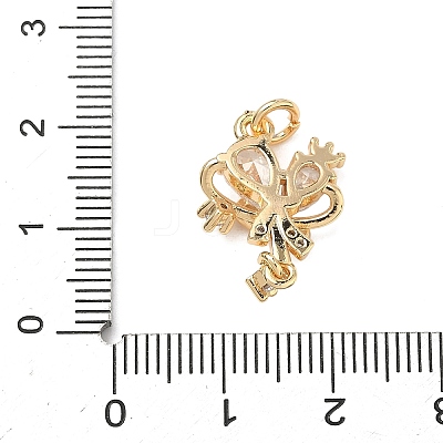 Brass Pave Cubic Zirconia Pendants KK-A286-10G-01-1