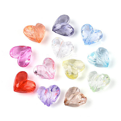Transparent Acrylic Beads X-OACR-N150-38-1