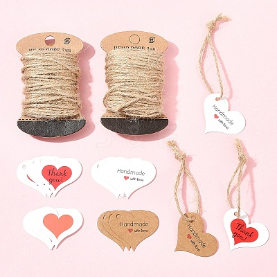 96Pcs 4 Styles Paper Gift Tags CDIS-FS0001-27-1