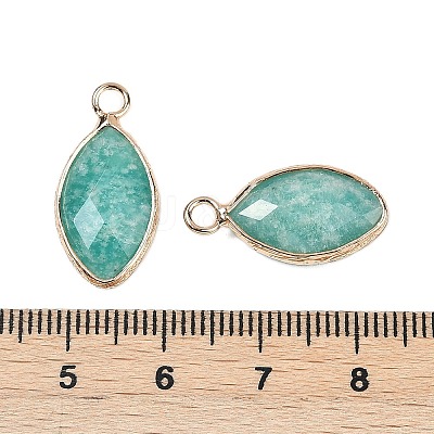 Natural Amazonite Faceted Pendants G-G193-01G-06-1