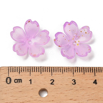 Acrylic Bead Caps OACR-H056-01F-1