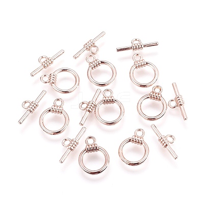 Alloy Toggle Clasps PALLOY-I134-12RG-AAA-1