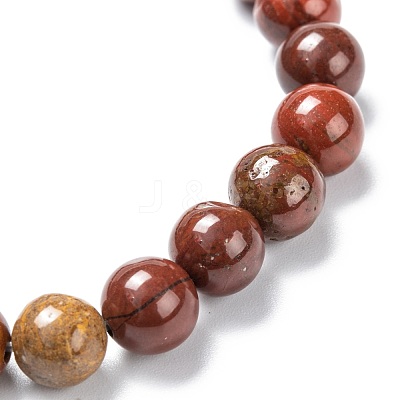 Natural Carnelian Stretch Beaded Bracelets G-A185-01K-1