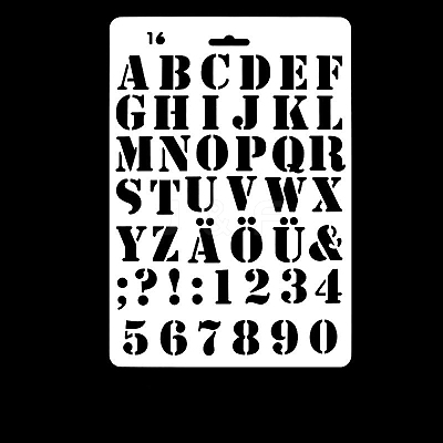 PET Plastic Hollow Painting Silhouette Stencil DRAW-PW0009-01D-1