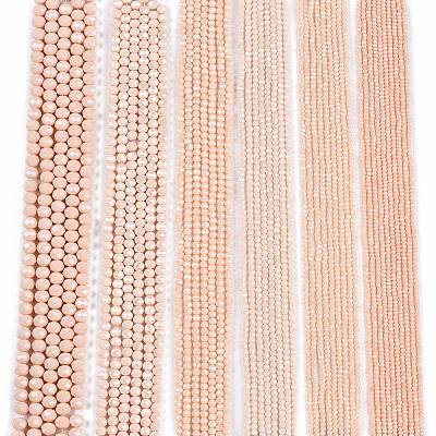 Electroplate Glass Beads Strands EGLA-A044-P8mm-A05-1